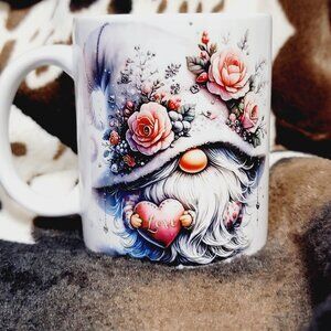 Gnome Love Heart 11oz Ceramic Coffee Mug Tea Cup